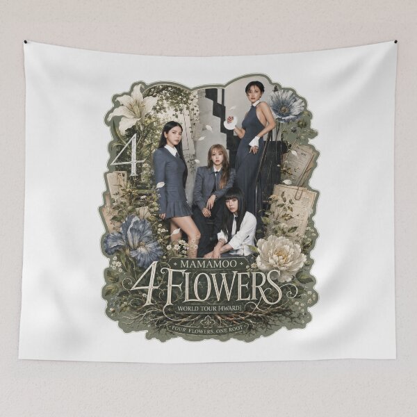 Item preview, MAMAMOO 4ward 4 Flowers aesthetic vintage group artwork designed and sold by Valereekmerch.
