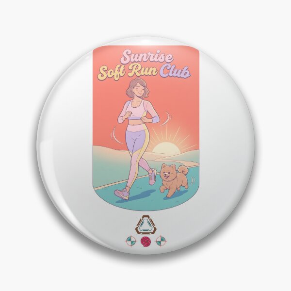 Item preview, Soft Girl Wellness - Morning Run with Dog designed and sold by Whimsy Trail Co.