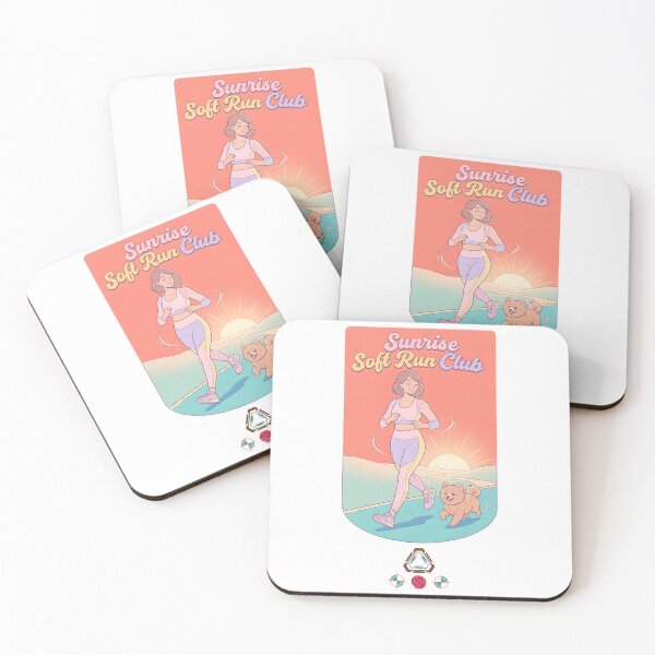 Item preview, Soft Girl Wellness - Morning Run with Dog designed and sold by Whimsy Trail Co.