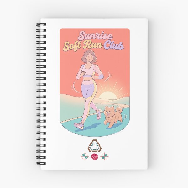 Item preview, Soft Girl Wellness - Morning Run with Dog designed and sold by m-yoga-store.