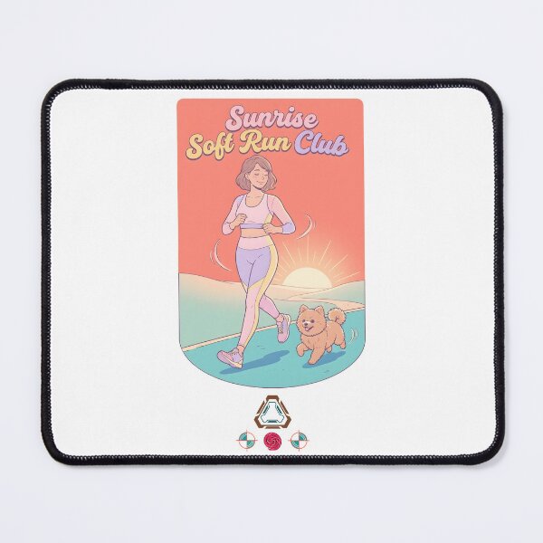 Item preview, Soft Girl Wellness - Morning Run with Dog designed and sold by Whimsy Trail Co.