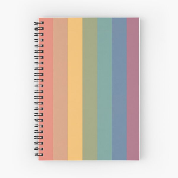 Item preview, Soft autumn colour palette stripe design designed and sold by KLflorals.