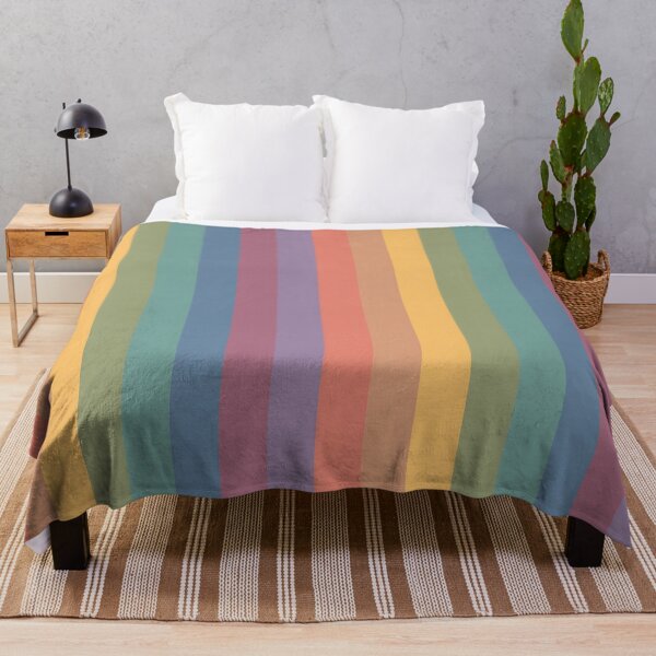 Item preview, Soft autumn colour palette stripe design designed and sold by KLflorals.