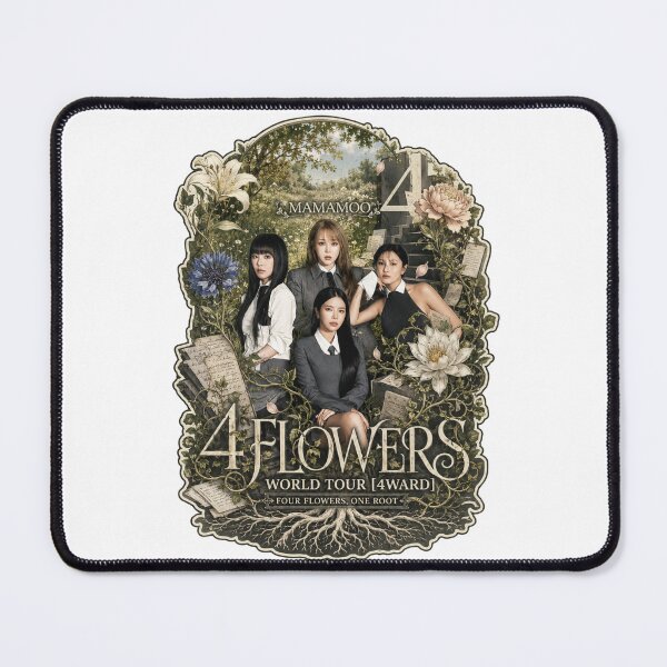 Item preview, MAMAMOO 4 Flowers OT4 vintage Kpop aesthetic gift for Moomoo designed and sold by Valereekmerch.
