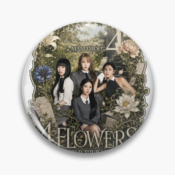 Item preview, MAMAMOO 4 Flowers OT4 vintage Kpop aesthetic gift for Moomoo designed and sold by Valereekmerch.