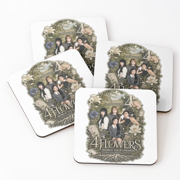 Item preview, MAMAMOO 4 Flowers OT4 vintage Kpop aesthetic gift for Moomoo designed and sold by Valereekmerch.