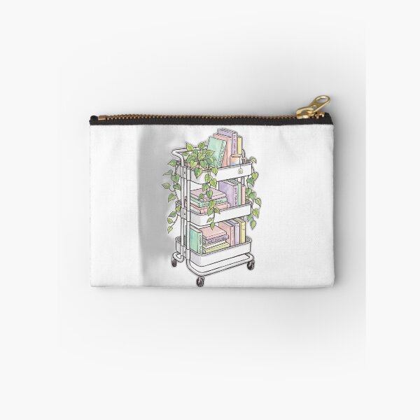 Item preview, Aesthetic Book Cart with Plants designed and sold by ryanguas.