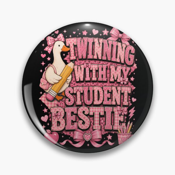 Item preview, Twinning With My Student Bestie Shirt, Matching Teacher Student Tee, Pink Coquette Classroom Outfit, Teacher Appreciation Gift designed and sold by THREE LITTLE BEANS.