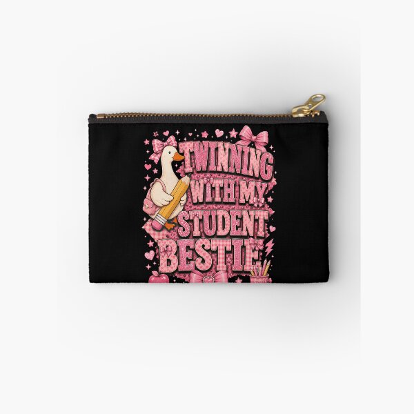 Item preview, Twinning With My Student Bestie Shirt, Matching Teacher Student Tee, Pink Coquette Classroom Outfit, Teacher Appreciation Gift designed and sold by THREE LITTLE BEANS.