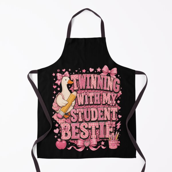 Item preview, Twinning With My Student Bestie Shirt, Matching Teacher Student Tee, Pink Coquette Classroom Outfit, Teacher Appreciation Gift designed and sold by THREE LITTLE BEANS.