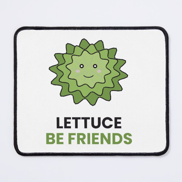 Item preview, Lettuce Be Friends Funny Salad Pun Sticker designed and sold by QuirkyCartel.