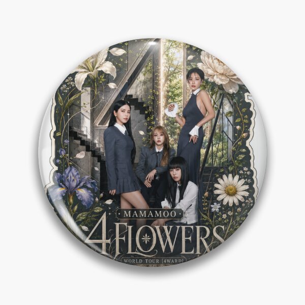 Item preview, MAMAMOO 4 Flowers vintage scrapbooking aesthetic sticker pack designed and sold by Valereekmerch.