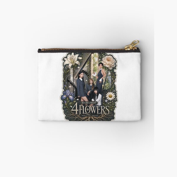 Item preview, MAMAMOO 4 Flowers vintage scrapbooking aesthetic sticker pack designed and sold by Valereekmerch.