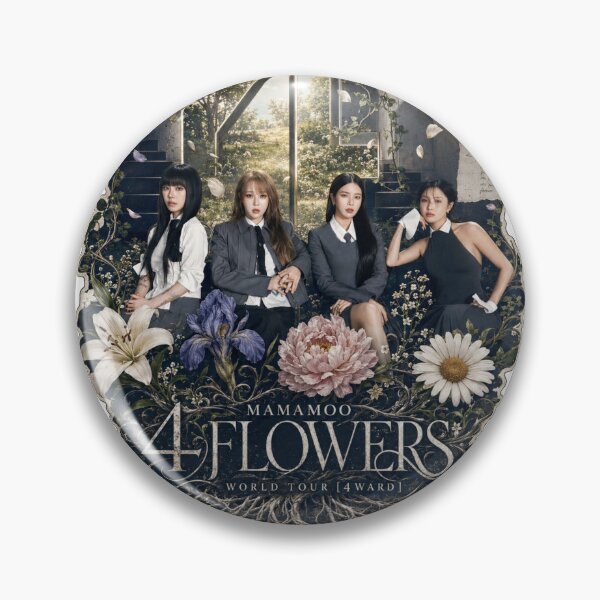 Item preview, MAMAMOO 4 Flowers vintage scrapbooking aesthetic sticker pack designed and sold by Valereekmerch.