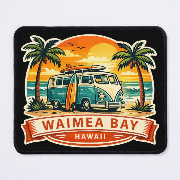 Item preview, Waimea Bay Hawaii Surf Van designed and sold by getpressedshirt.