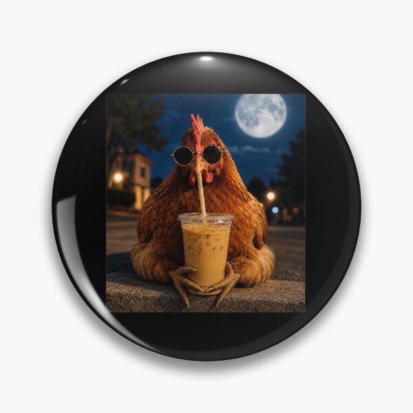 Item preview, Chicken Drinking Iced Coffee designed and sold by Theaurore.