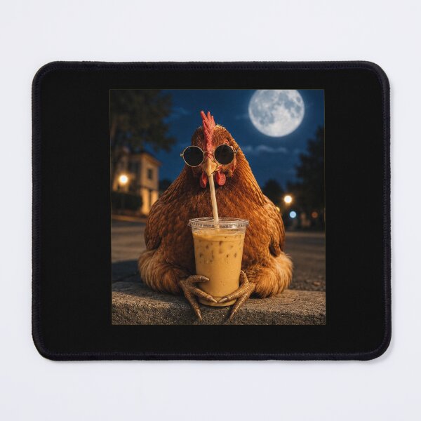 Item preview, Chicken Drinking Iced Coffee designed and sold by Theaurore.