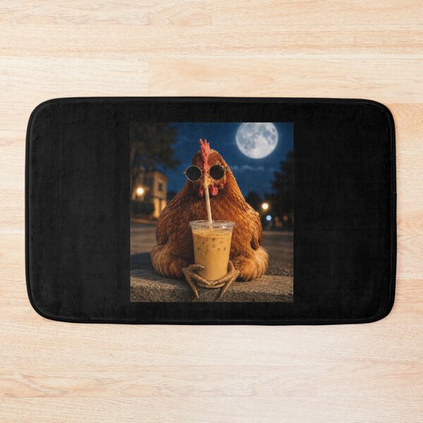 Item preview, Chicken Drinking Iced Coffee designed and sold by Theaurore.