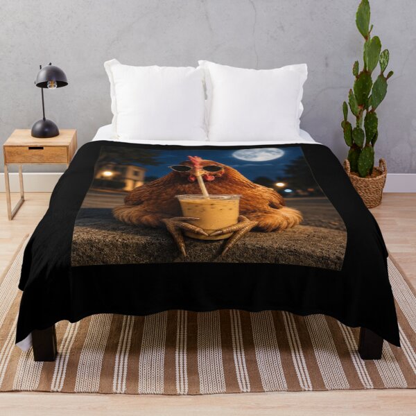 Item preview, Chicken Drinking Iced Coffee designed and sold by Theaurore.