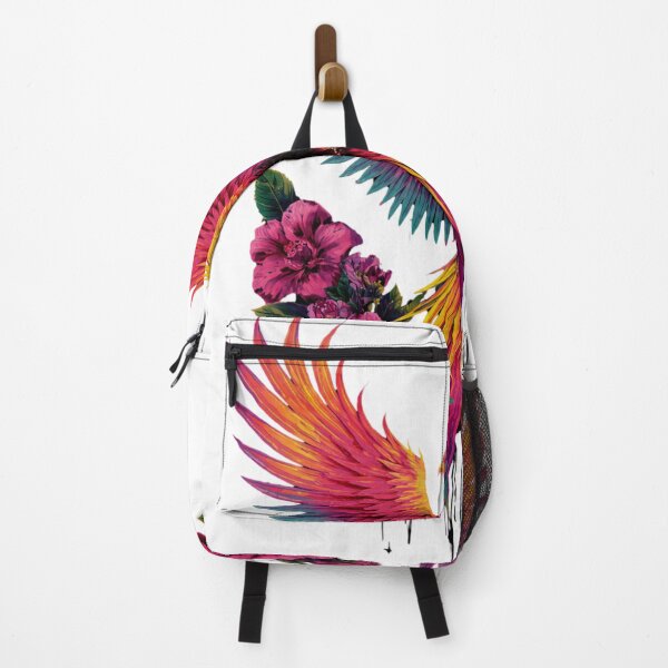 Item preview, Colorful Phoenix Bird with Floral Fantasy Art T-Shirt | Vibrant Mythical Firebird Illustration designed and sold by Wirath Shop.
