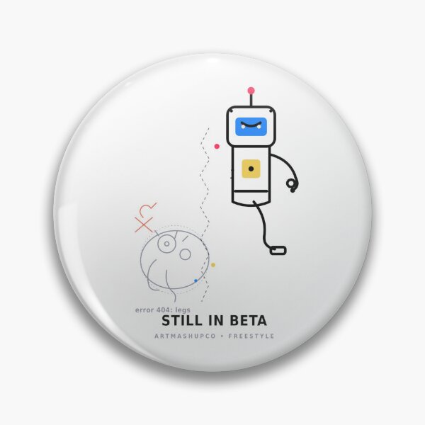 Item preview, Funny Robot T-Shirt | Still in Beta Line Art | ArtMashupCo designed and sold by ArtMashupCo.