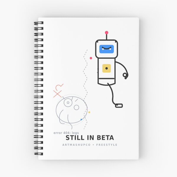 Item preview, Funny Robot T-Shirt | Still in Beta Line Art | ArtMashupCo designed and sold by ArtMashupCo.