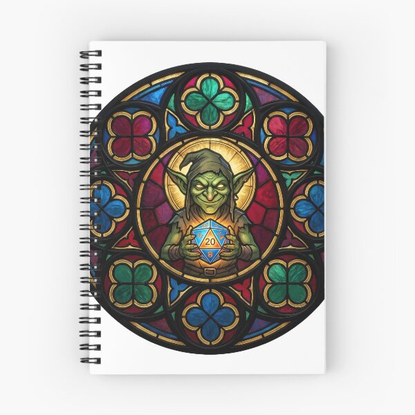 Item preview,  Patron Saint of Chaotic Neutral Goblin Stained Glass TTRPG designed and sold by WorldShop17.