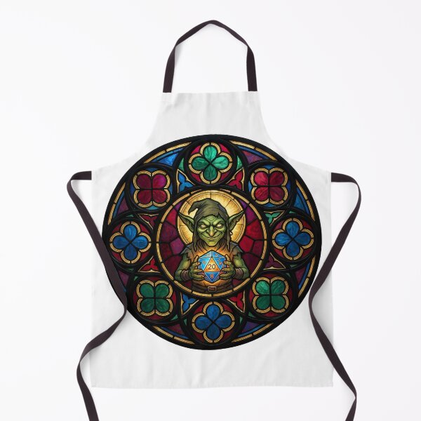 Item preview, Patron Saint of Chaotic Neutral Goblin Stained Glass TTRPG designed and sold by WorldShop17.