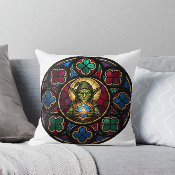 Item preview,  Patron Saint of Chaotic Neutral Goblin Stained Glass TTRPG designed and sold by WorldShop17.