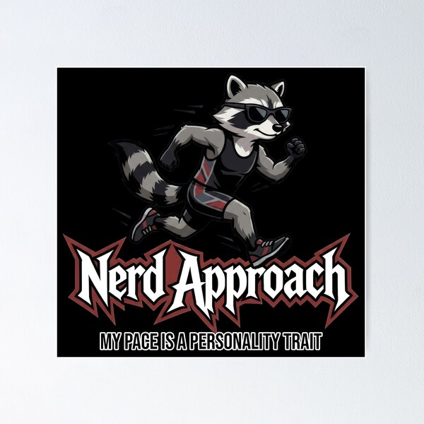Item preview, Dedicated Runner Raccoon, Tracks Every Split  designed and sold by NerdApproach.