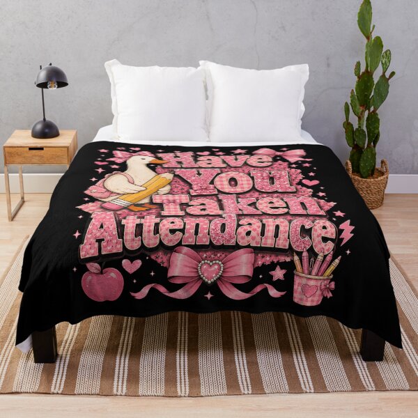 Item preview, Have You Taken Attendance Shirt, Funny Teacher Goose Tee, Pink Coquette Classroom Shirt, Teacher Appreciation Gift designed and sold by THREE LITTLE BEANS.