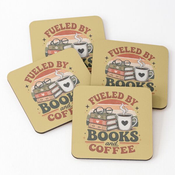 Item preview, Fueled by Books and Coffee Retro designed and sold by StockAnime.
