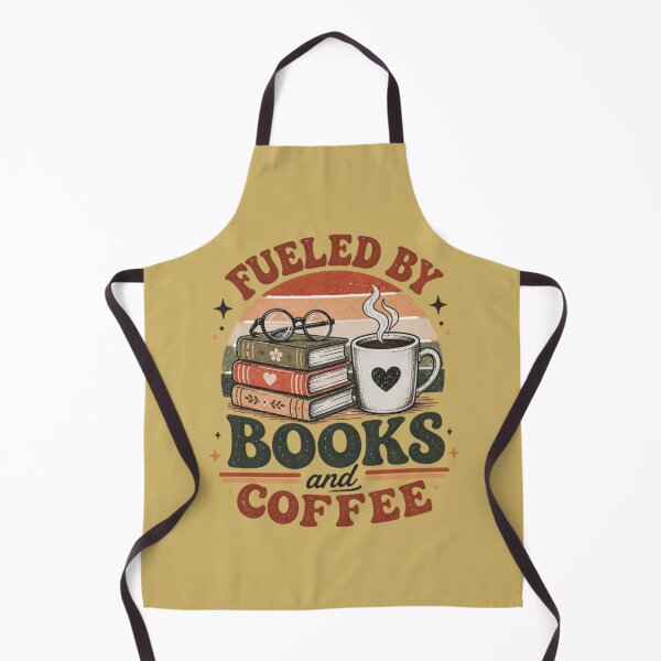 Item preview, Fueled by Books and Coffee Retro designed and sold by Noirvasca.