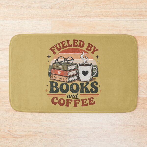 Item preview, Fueled by Books and Coffee Retro designed and sold by Noirvasca.
