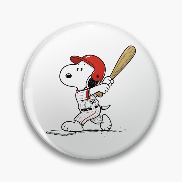 Item preview, Baseball Snoopy Graphic, Vintage Cartoon Batter Design designed and sold by artizallart.
