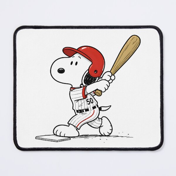 Item preview, Baseball Snoopy Graphic, Vintage Cartoon Batter Design designed and sold by artizallart.