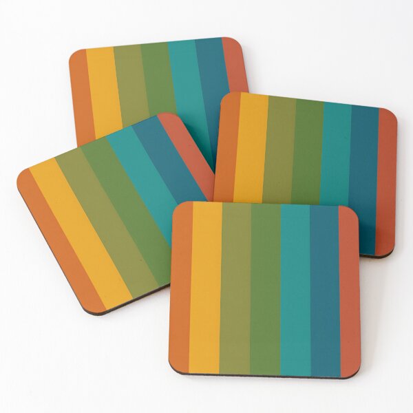 Item preview, Warm autumn colour palette stripe design designed and sold by KLflorals.