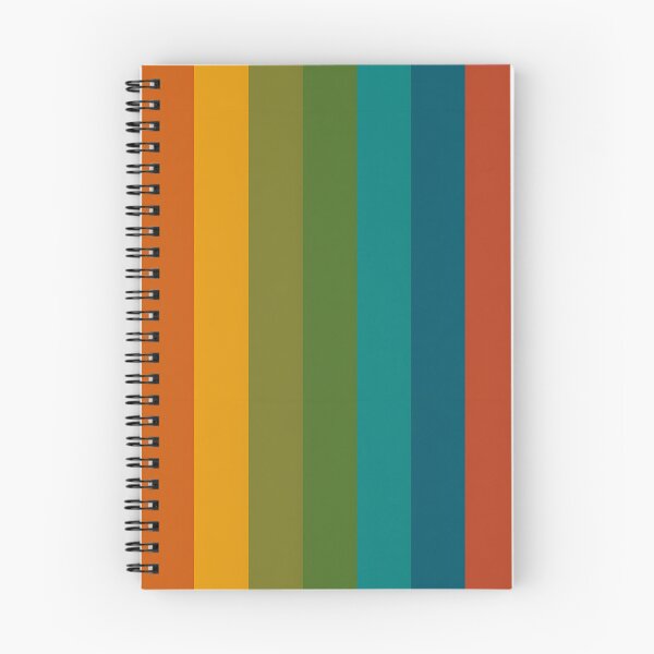 Item preview, Warm autumn colour palette stripe design designed and sold by KLflorals.