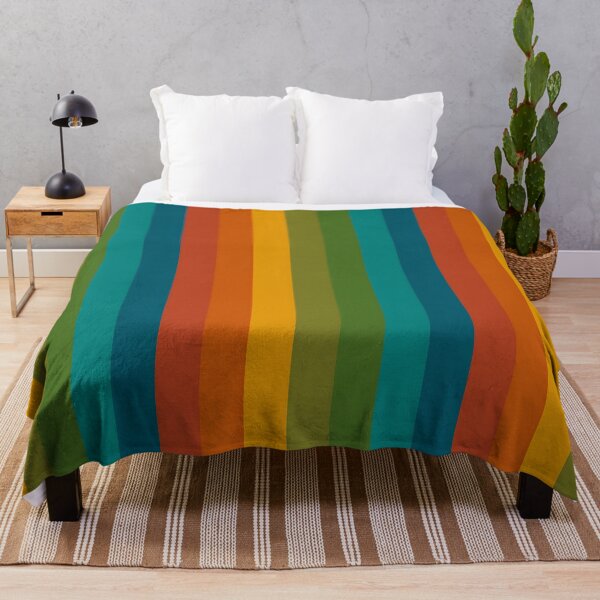 Item preview, Warm autumn colour palette stripe design designed and sold by KLflorals.