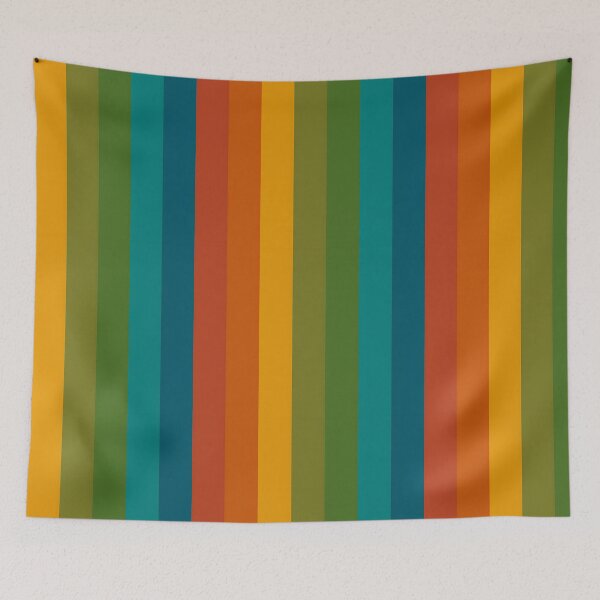 Item preview, Warm autumn colour palette stripe design designed and sold by KLflorals.