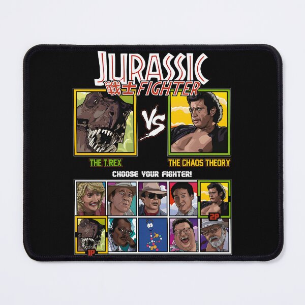 Item preview, Jurassic Park Fighter - T. Rex vs Ian Malcolm The Chaos Theory designed and sold by AnalogAnxiety.