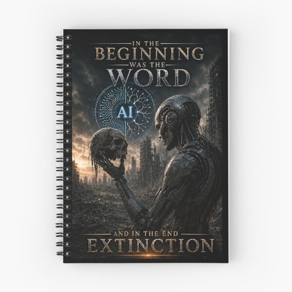 Item preview, AI - In the beginning was the word and in the end extinction designed and sold by MetusArt.
