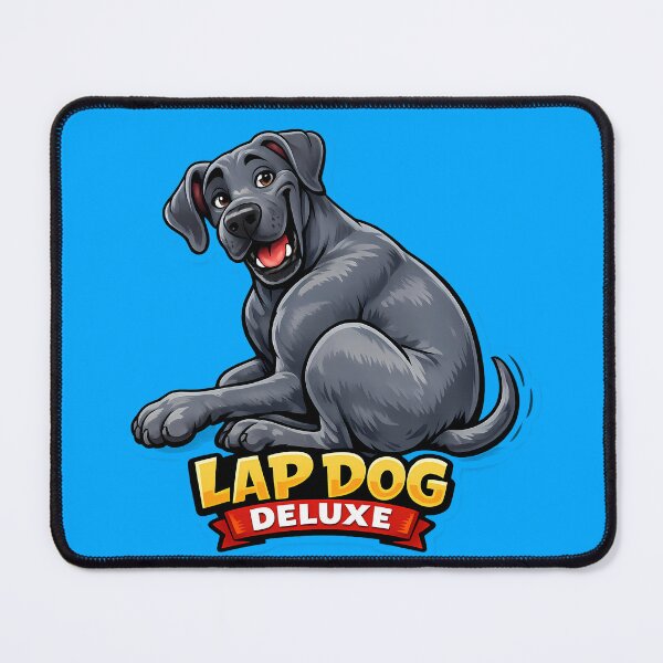 Item preview, Lap Dog Deluxe Funny Great Dane Dog Sticker designed and sold by lazygum.