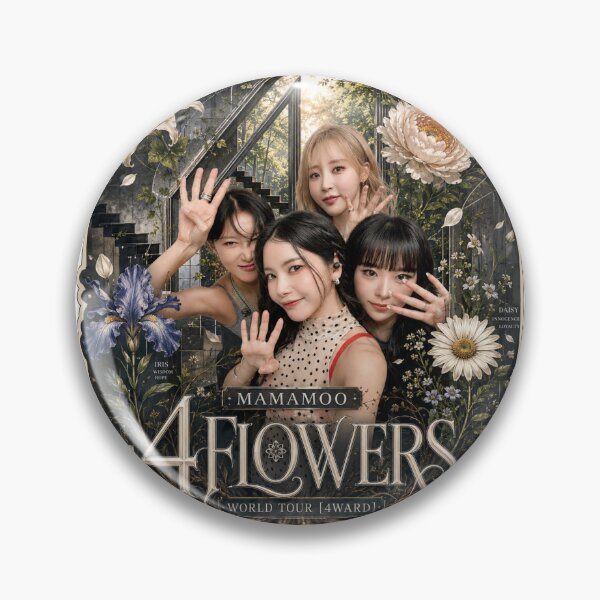 Item preview, MAMAMOO 4 Flowers OT4 vintage Kpop aesthetic gift for Moomoo designed and sold by Valereekmerch.