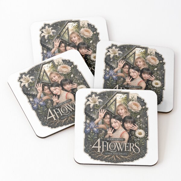 Item preview, MAMAMOO 4 Flowers OT4 vintage Kpop aesthetic gift for Moomoo designed and sold by Valereekmerch.