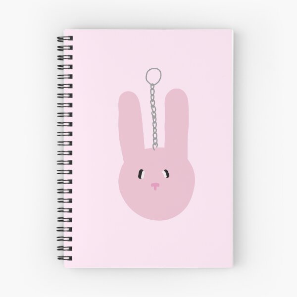Item preview, Pink Fluffy Bunny Keychain designed and sold by HandStitchedByHannah.