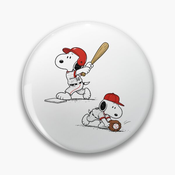 Item preview, Baseball Snoopy Vintage Cartoon Batter & Catcher Sports Design designed and sold by artizallart.