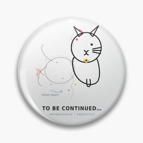 Item preview, Unfinished Cat Line Art T-Shirt | Half Sketch Half Ink Design | ArtMashupCo designed and sold by ArtMashupCo.