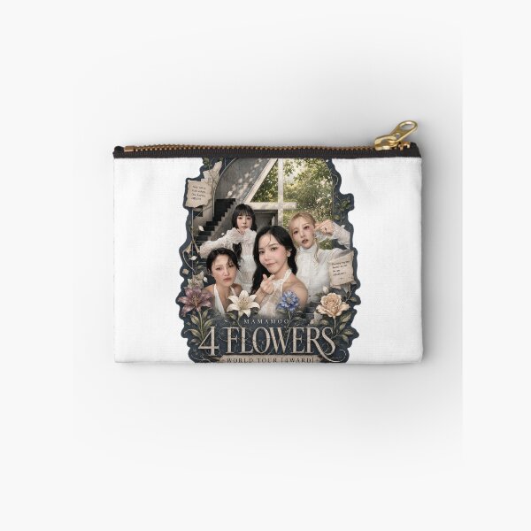 Item preview, MAMAMOO 4 Flowers vintage scrapbooking aesthetic sticker set designed and sold by Valereekmerch.