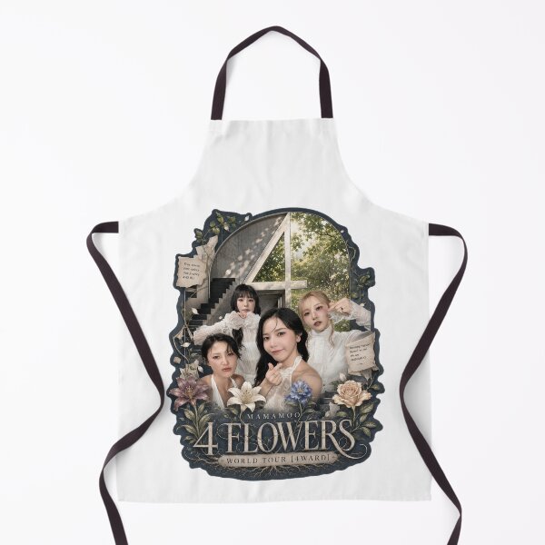 Item preview, MAMAMOO 4 Flowers vintage scrapbooking aesthetic sticker set designed and sold by Valereekmerch.